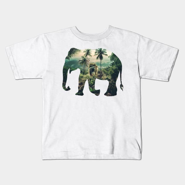 elephant Kids T-Shirt by dubcarnage